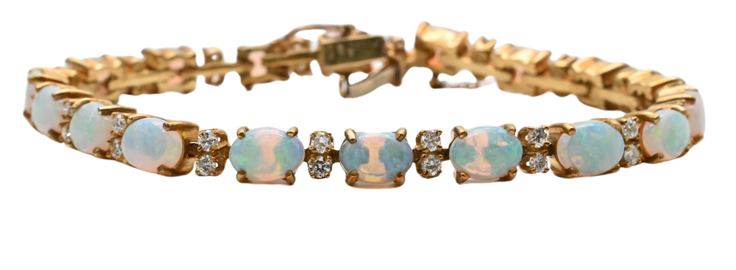 Tiffany Opal and 18K Gold Bracelet